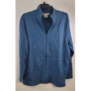 Norm Thompson Sweater Womens X-Large Zip Pockets Cozy Casual Minimal Sweater